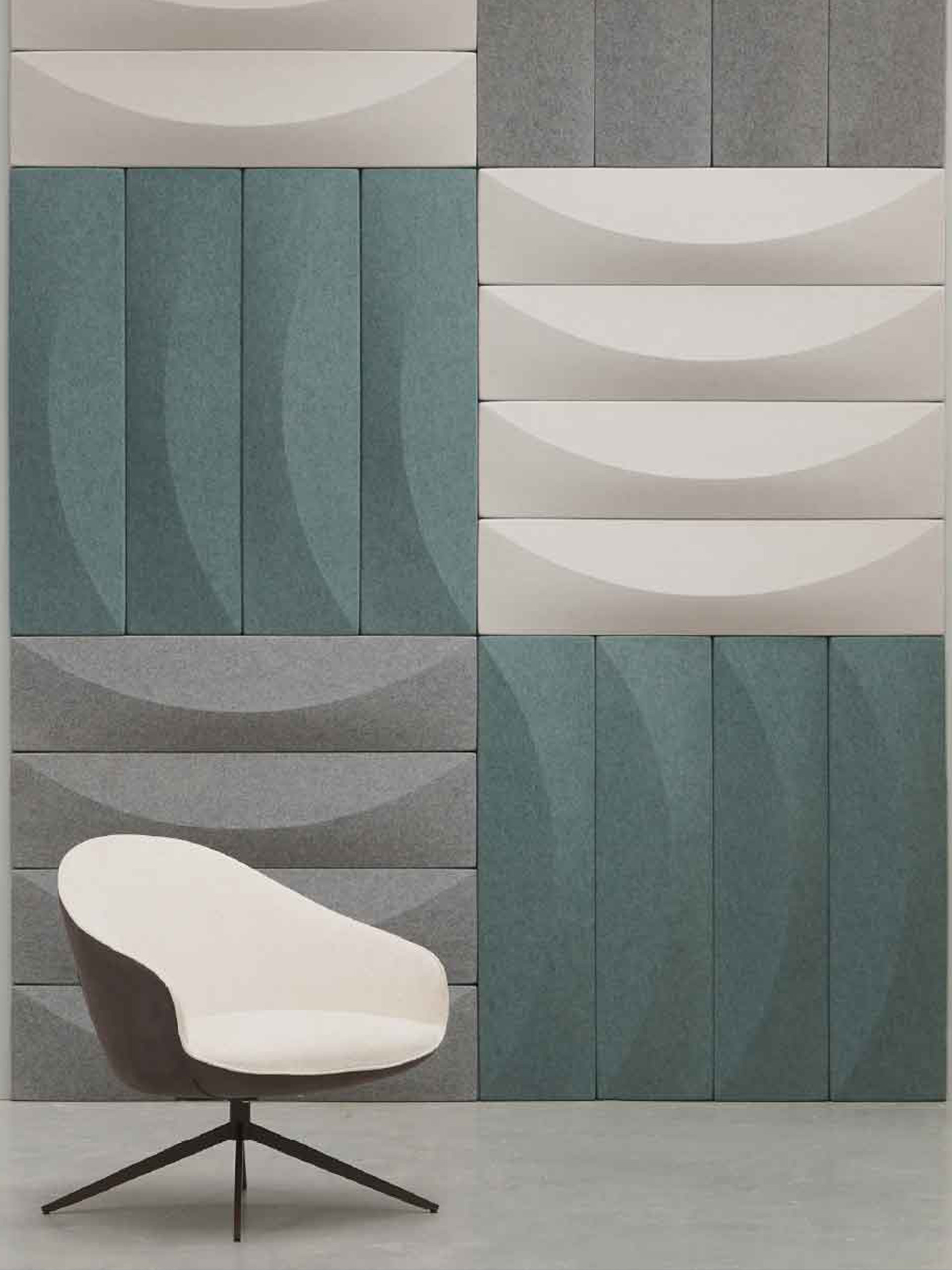 Acoustic ceiling solution with modular configuration